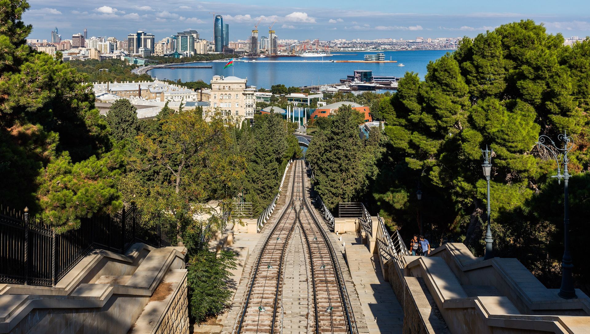 View over Bakú, Azerbaiyán