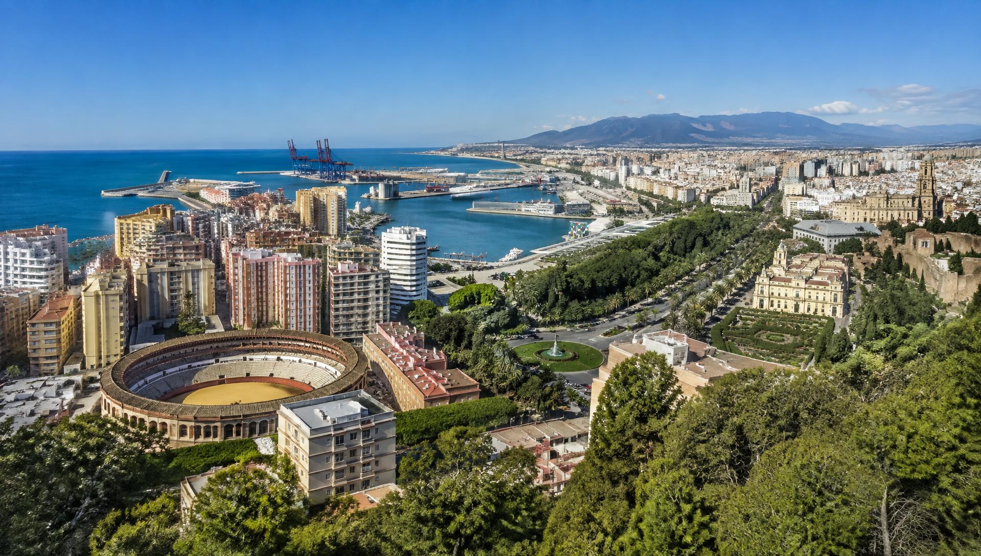 Vista de Málaga, España