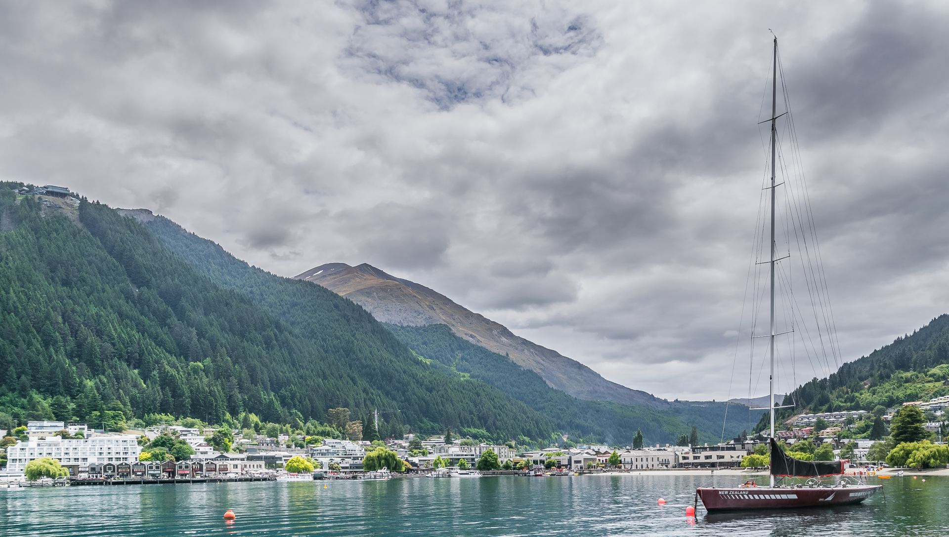 Vista de Queenstown, Nueva Zelanda