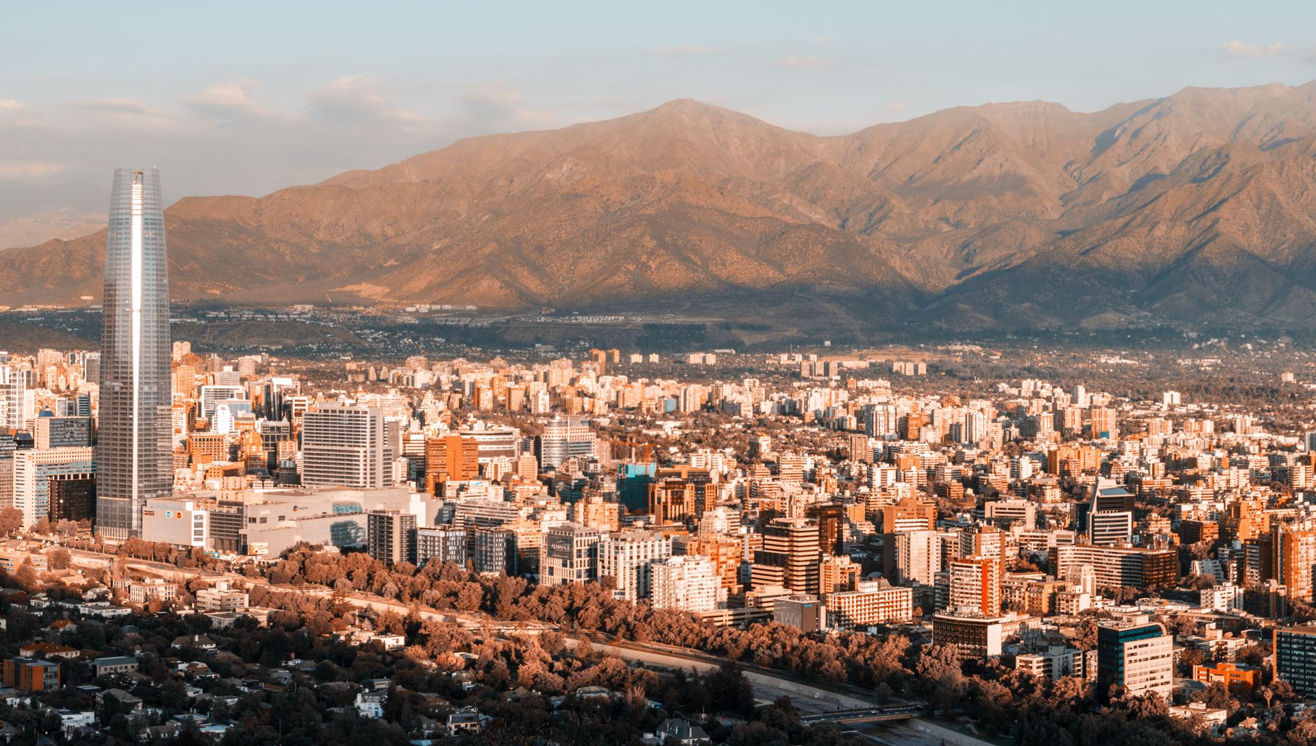 Vista de Santiago de Chile, Chile