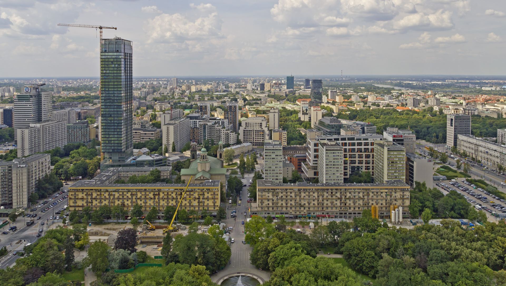 View over Varsovia, Polonia